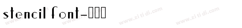 stencil font字体转换